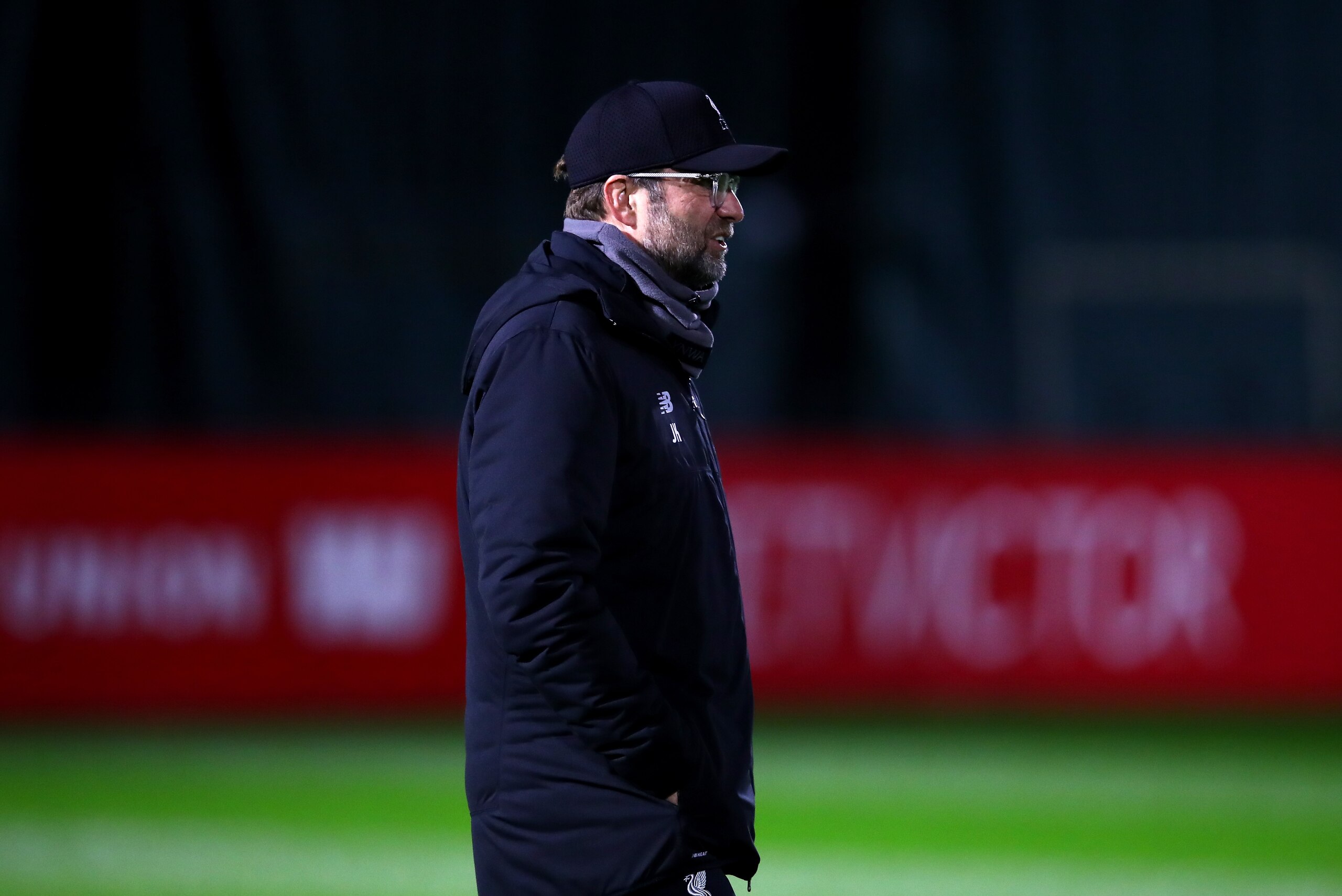 LIVERPOOL, ENGLAND - DECEMBER 10: Jurgen Klopp, Manager of Liverpool looks on during a Liverpool training session ahead of their UEFA Champions League Group C match against SSC Napoli at Melwood Training Ground on December 10, 2018 in Liverpool, United K LIVERPOOL, ENGLAND - DECEMBER 10: Jurgen Klopp, Manager of Liverpool looks on during a Liverpool training session ahead of their UEFA Champions League Group C match against SSC Napoli at Melwood Training Ground on December 10, 2018 in Liverpool, United K