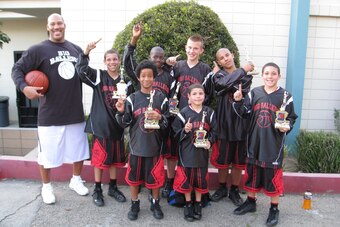 LaVar (top left) insisted that his progeny play against older competition. “They expect success,” says Steve Baik, the head coach at Chino Hills for six seasons.