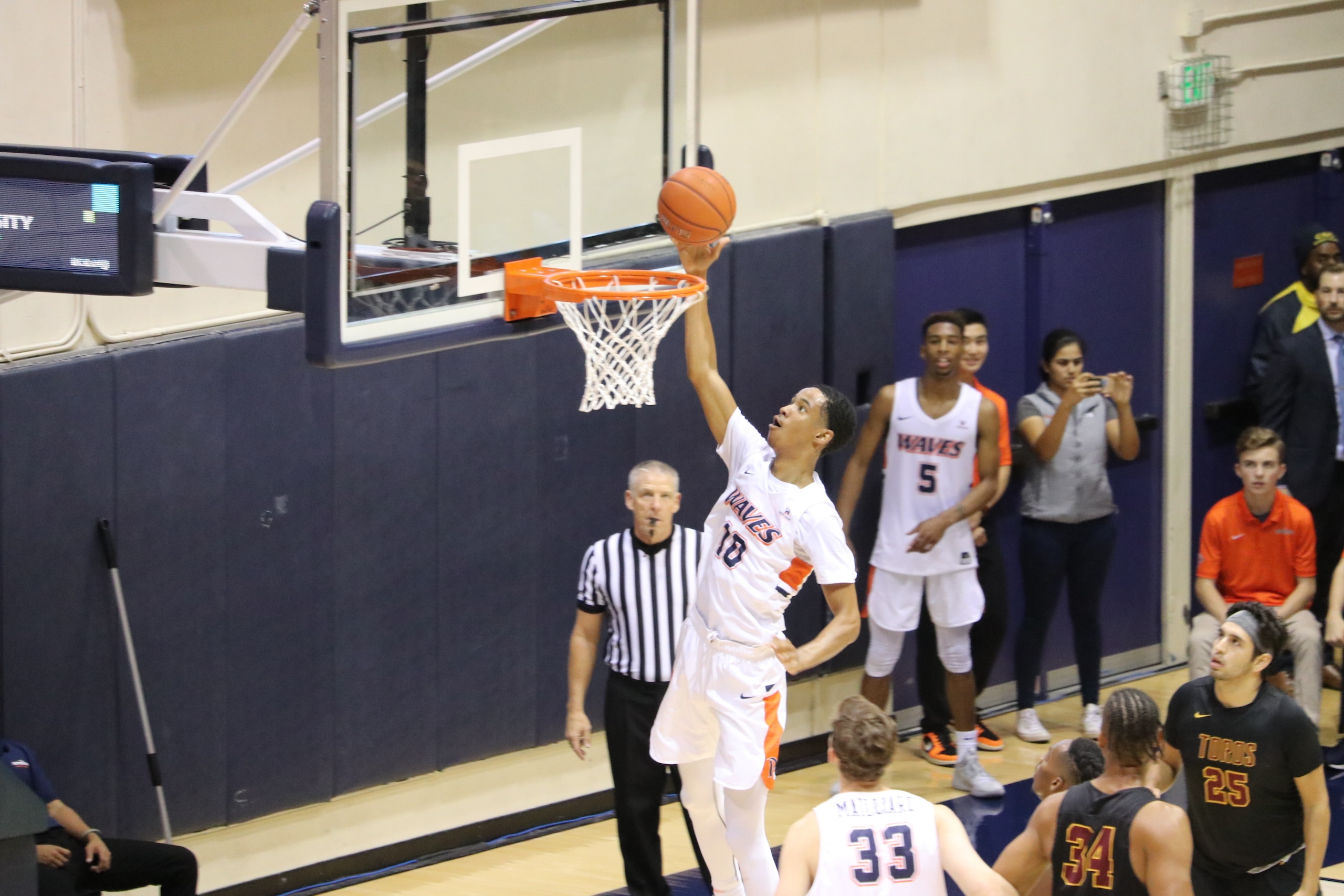 “His athleticism jumps out at you, as does his length,” says Pepperdine head coach Lorenzo Romar. “Those are the players I’ve always tried to recruit.”