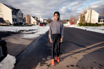 Andraya feels protected and safe in her hometown of Cromwell, Connecticut. "She lives in a bubble," her mother, Ngozi Nnaji, says.