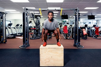 Andraya is relatively new to weightlifting. She hopes that training will improve her times.