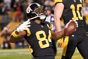 Antonio Brown and the Steelers ended their three-game losing streak with a win over New England.