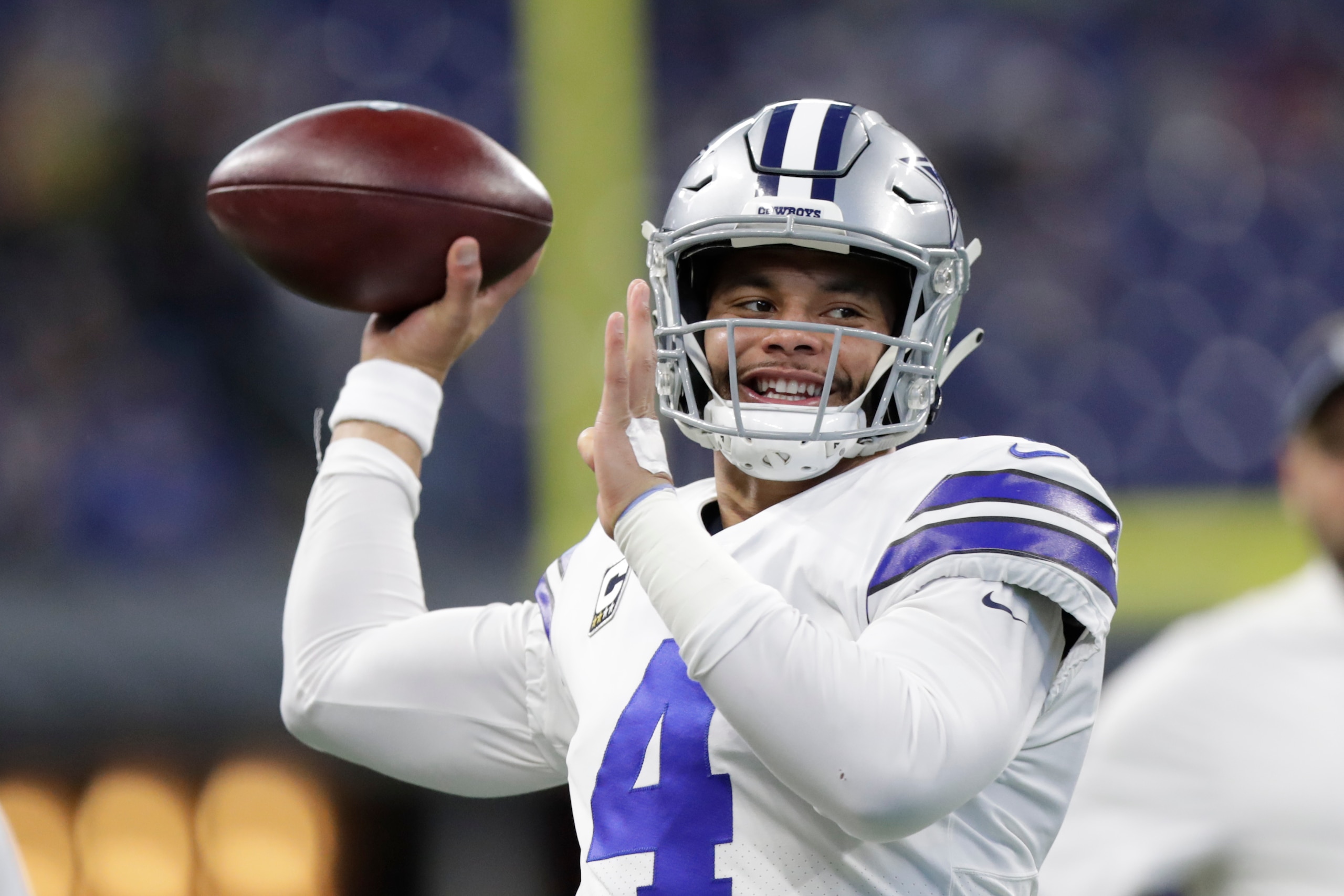 Dak Prescott and the Cowboys remain in first place in the NFC East.