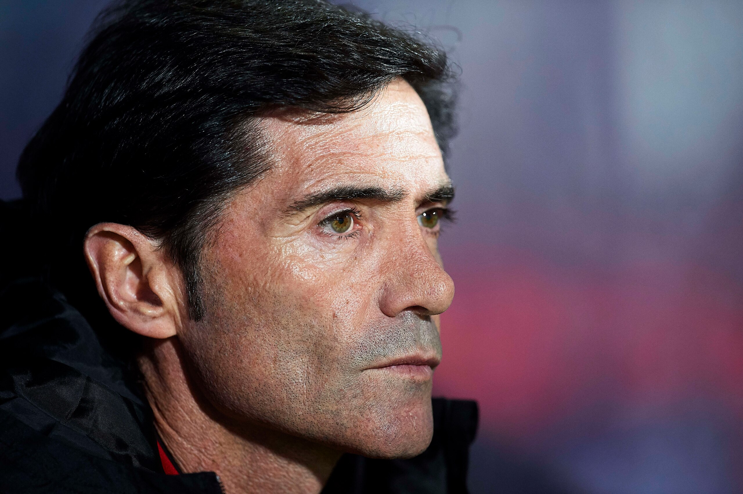 EIBAR, SPAIN - DECEMBER 15: Head coach Marcelino Garcia Toral of Valencia CF looks on prior to the start the La Liga match between SD Eibar and Valencia CF at Ipurua Municipal Stadium on December 15, 2018 in Eibar, Spain. (Photo by Juan Manuel Serrano Arc