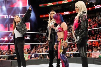 Right after winning the first-ever Women's Royal Rumble, Asuka was already old news as Rousey made her debut and stole the moment.