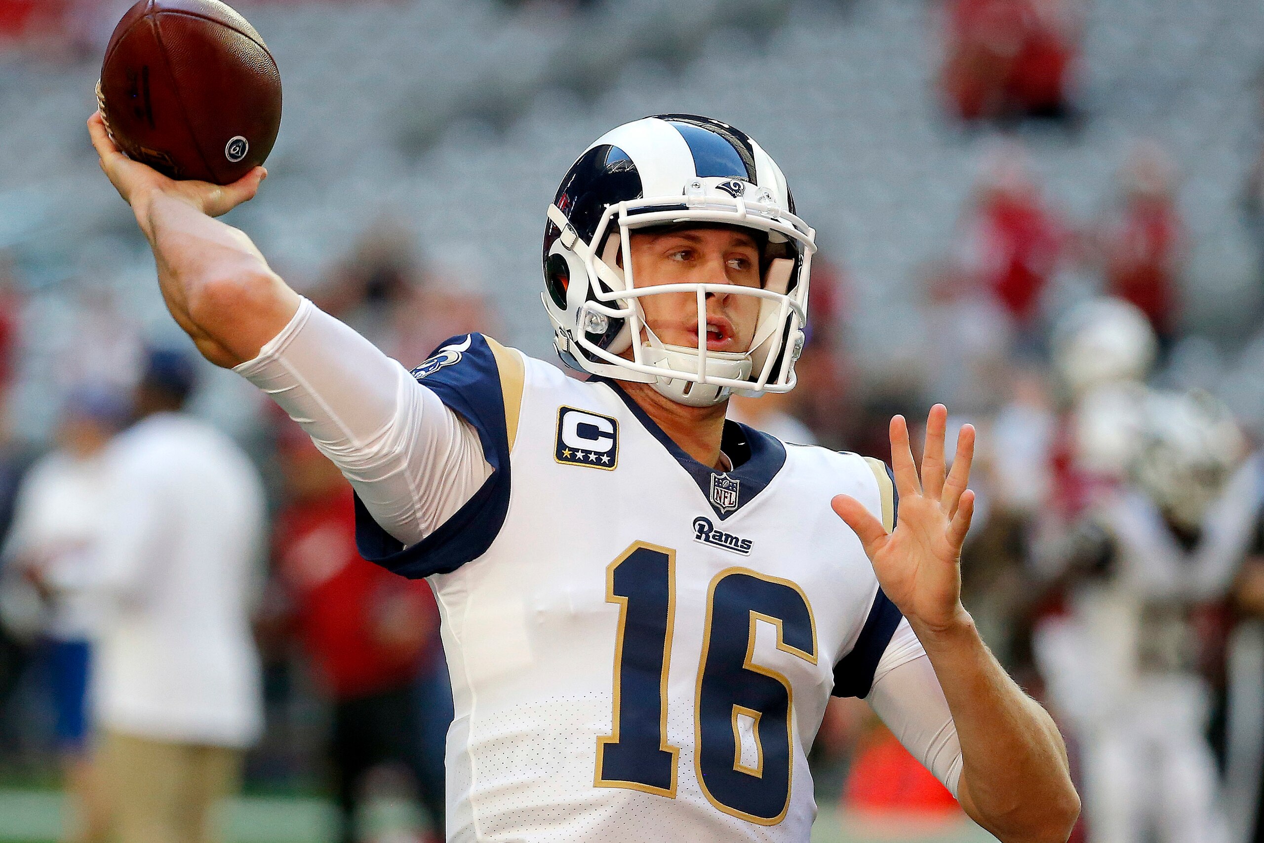 Jared Goff and the Rams bounced back with a win over the Cardinals in Week 16.