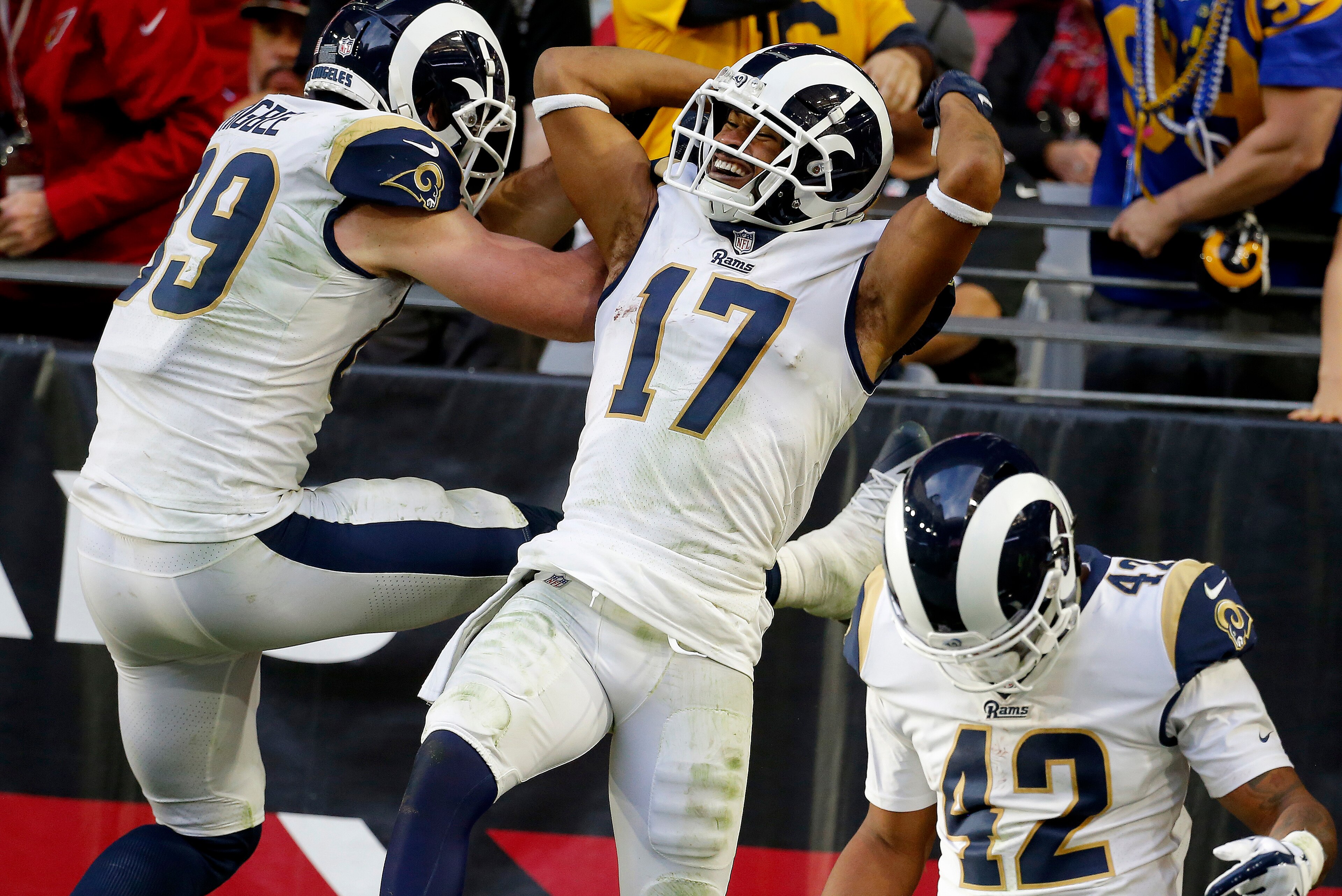 The Rams are holding on to the No. 2 seed in the NFC with one week to go in the regular season.