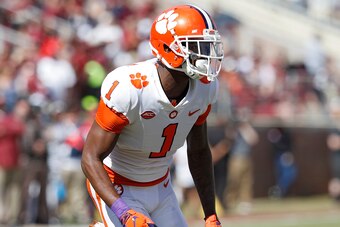 TALLAHASSEE, FL - OCTOBER 27: Trayvon Mullen #1 of the Clemson Tigers in action during the game against the Florida State Seminoles at Doak Campbell Stadium on October 27, 2018 in Tallahassee, Florida. Clemson won 59-10. (Photo by Joe Robbins/Getty Images