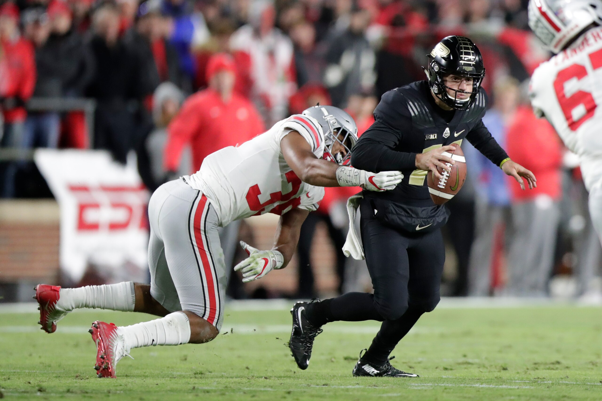 Malik Harrison will try to keep the Washington running game in check. Malik Harrison will try to keep the Washington running game in check.