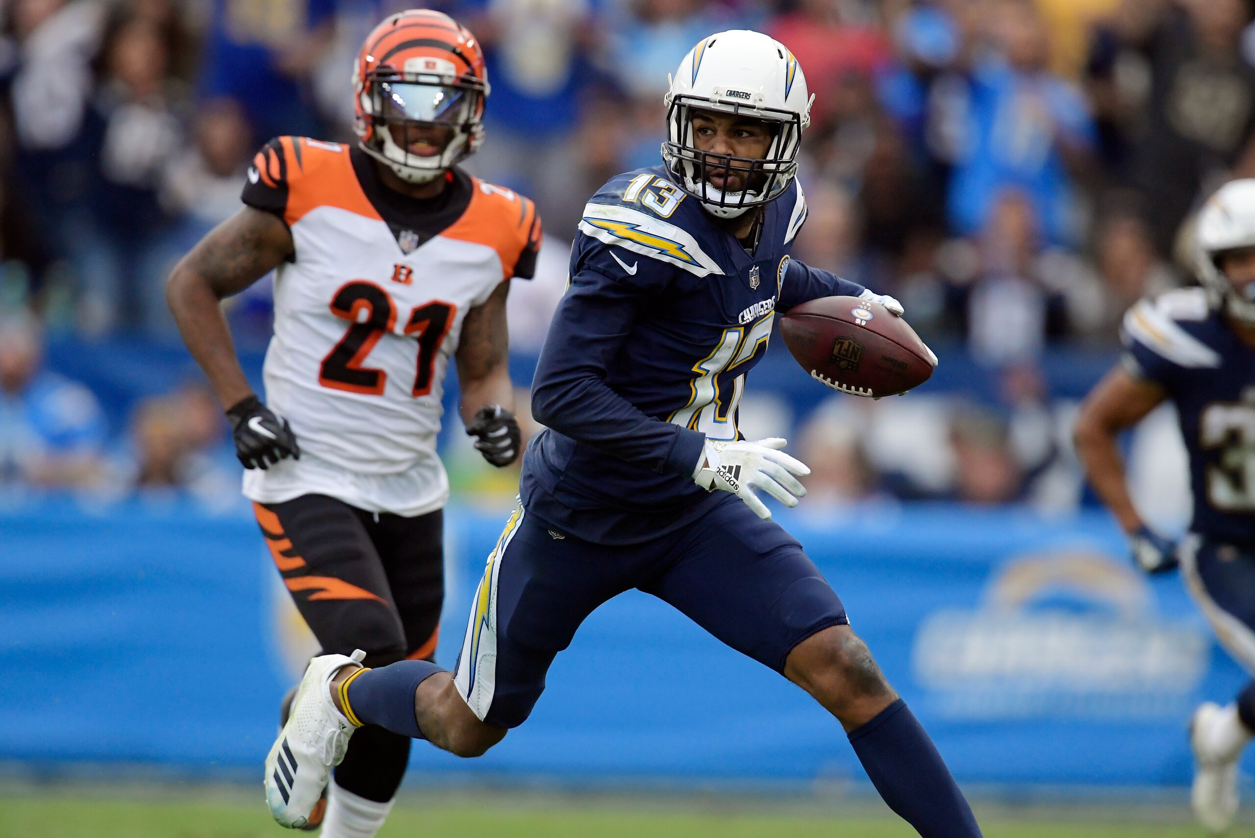 Keenan Allen and the Chargers still have a chance at the AFC West crown. Keenan Allen and the Chargers still have a chance at the AFC West crown.