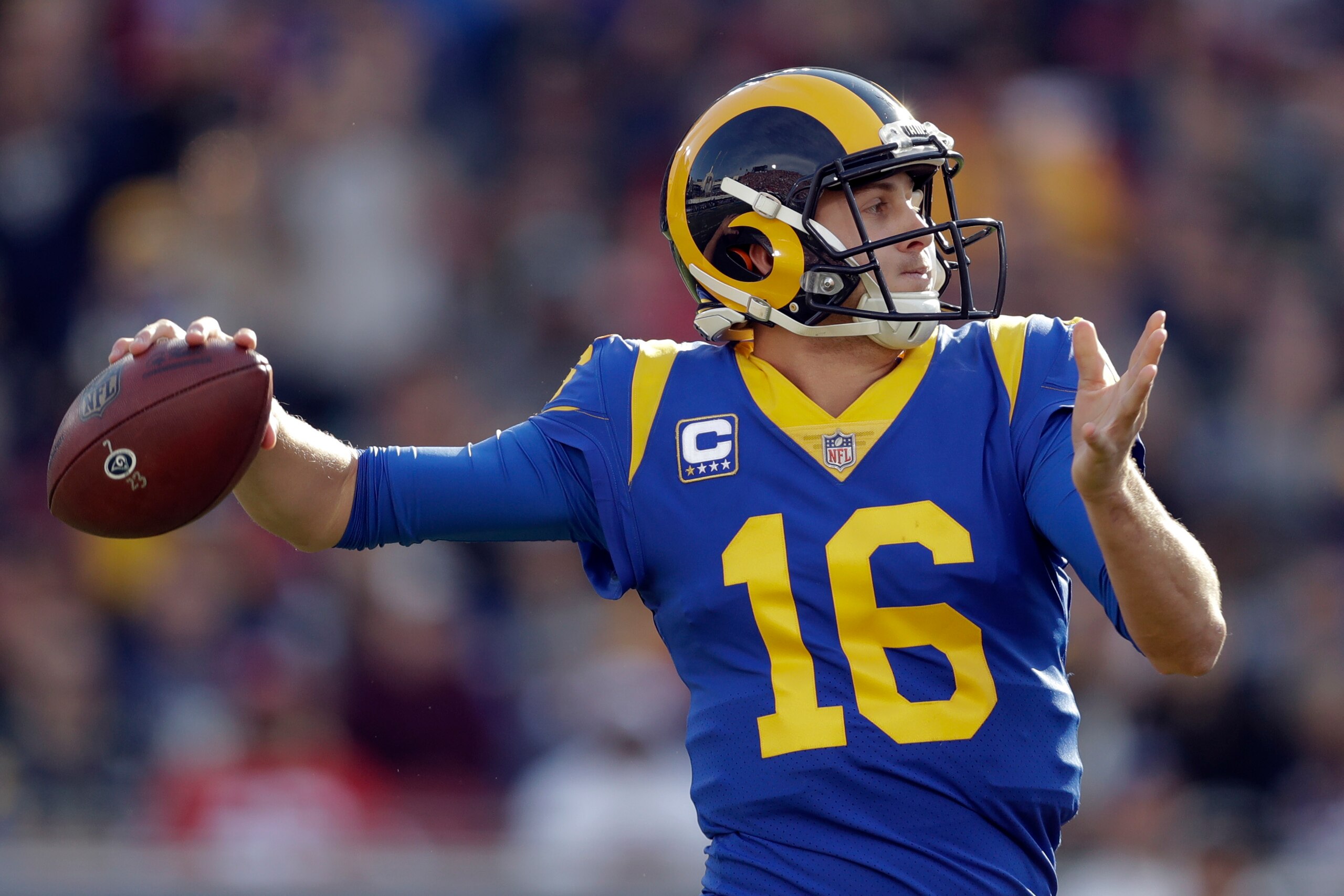 The Rams clinched a bye in the first round with their win over the 49ers.