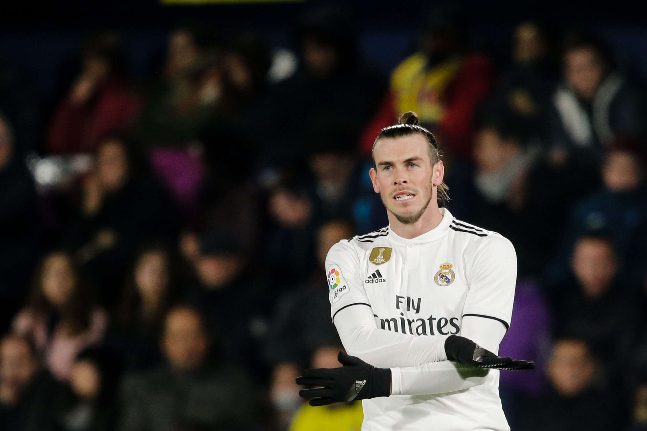 CASTELLON, SPAIN - JANUARY 3: Gareth Bale of Real Madrid during the La Liga Santander  match between Villarreal v Real Madrid at the Estadio de la Ceramica on January 3, 2019 in Castellon Spain (Photo by Erwin Spek/Soccrates/Getty Images)