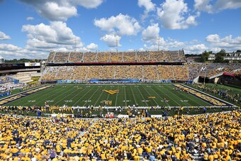 MORGANTOWN, WV - SEPTEMBER 09:  A general view of Milan Puskar Stadium during the game between the East Carolina Pirates and the West Virginia Mountaineers at Mountaineer Field on September 9, 2017 in Morgantown, West Virginia. (Photo by Joe Sargent/Getty