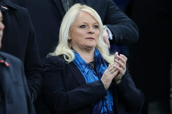 LIVERPOOL, ENGLAND - NOVEMBER 03: Denise Barrett-Baxendale Chief Executive of Everton during the Premier League match between Everton FC and Brighton & Hove Albion at Goodison Park on November 3, 2018 in Liverpool, United Kingdom. (Photo by Mark Robinson/