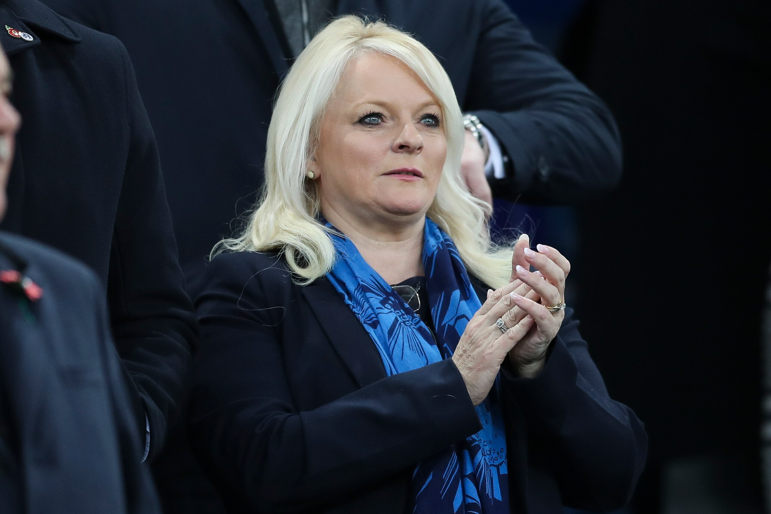 LIVERPOOL, ENGLAND - NOVEMBER 03: Denise Barrett-Baxendale Chief Executive of Everton during the Premier League match between Everton FC and Brighton & Hove Albion at Goodison Park on November 3, 2018 in Liverpool, United Kingdom. (Photo by Mark Robinson/ LIVERPOOL, ENGLAND - NOVEMBER 03: Denise Barrett-Baxendale Chief Executive of Everton during the Premier League match between Everton FC and Brighton & Hove Albion at Goodison Park on November 3, 2018 in Liverpool, United Kingdom. (Photo by Mark Robinson/