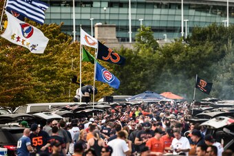CHICAGO, IL - SEPTEMBER 19:  Fans tailgate prior to the game between the Chicago Bears and the Philadelphia Eagles at Soldier Field on September 19, 2016 in Chicago, Illinois.  (Photo by Stacy Revere/Getty Images)