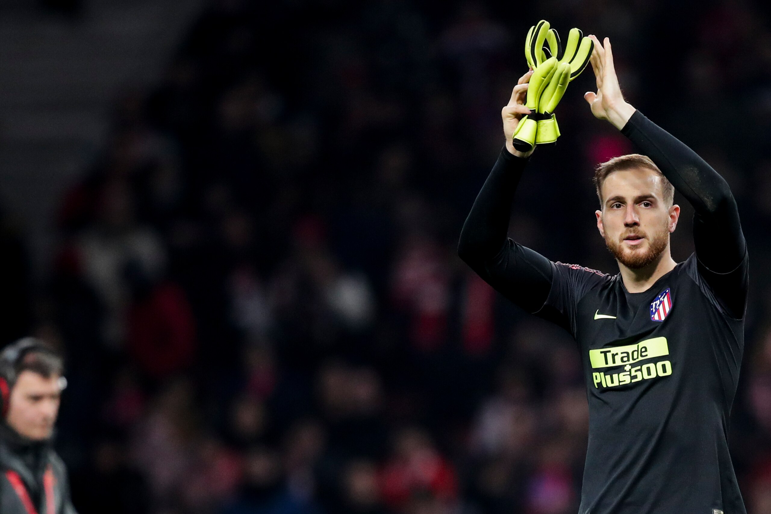 MADRID, SPAIN - DECEMBER 22: Jan Oblak of Atletico Madrid during the La Liga Santander  match between Atletico Madrid v Espanyol at the Estadio Wanda Metropolitano on December 22, 2018 in Madrid Spain (Photo by David S. Bustamante/Soccrates/Getty Images)
