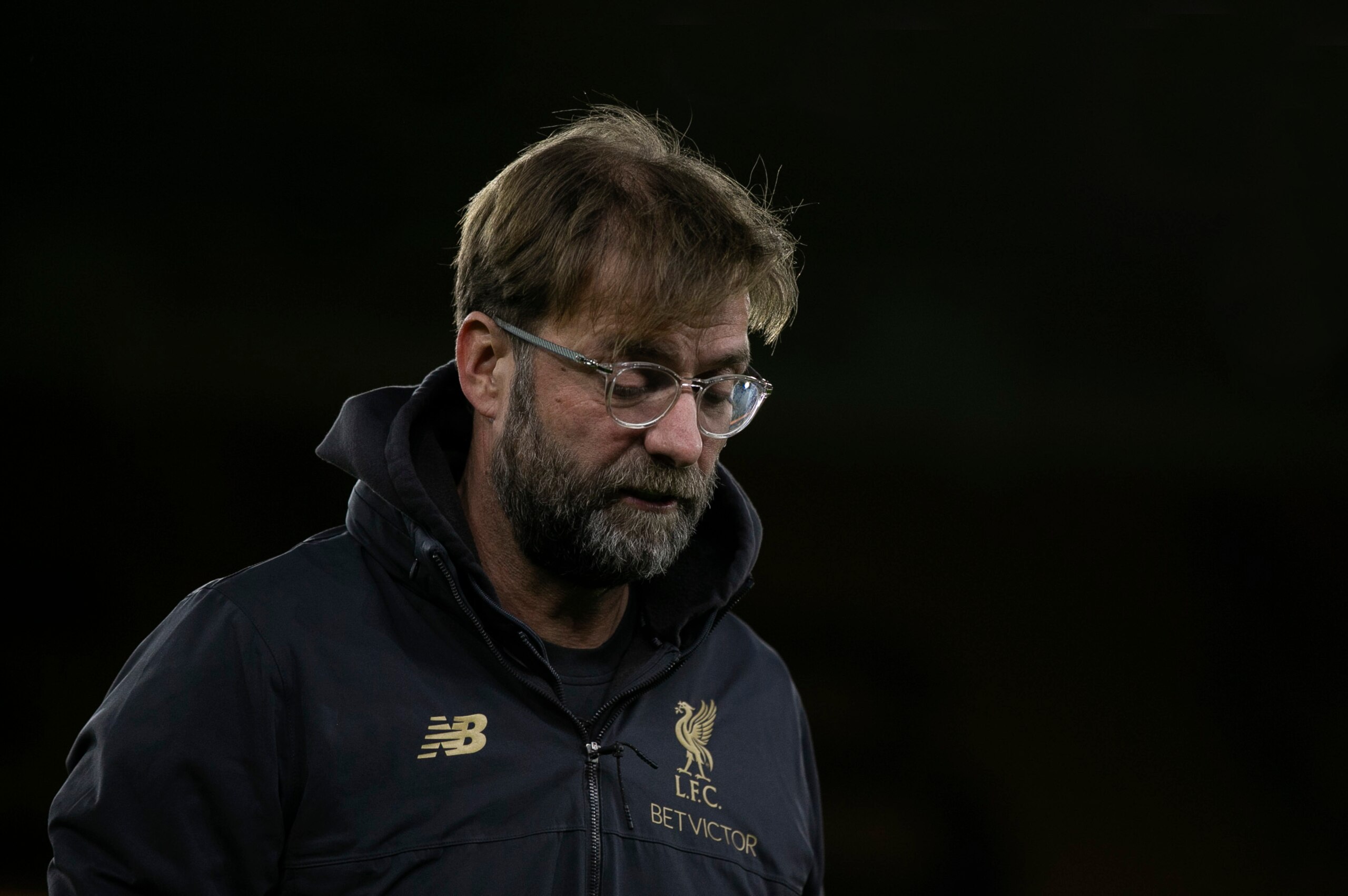 WOLVERHAMPTON, ENGLAND - JANUARY 07: Jurgen Klopp the manager / head coach of Liverpool during the Emirates FA Cup Third Round match between Wolverhampton Wanderers and Liverpool at Molineux on January 7, 2019 in Wolverhampton, United Kingdom. (Photo by J