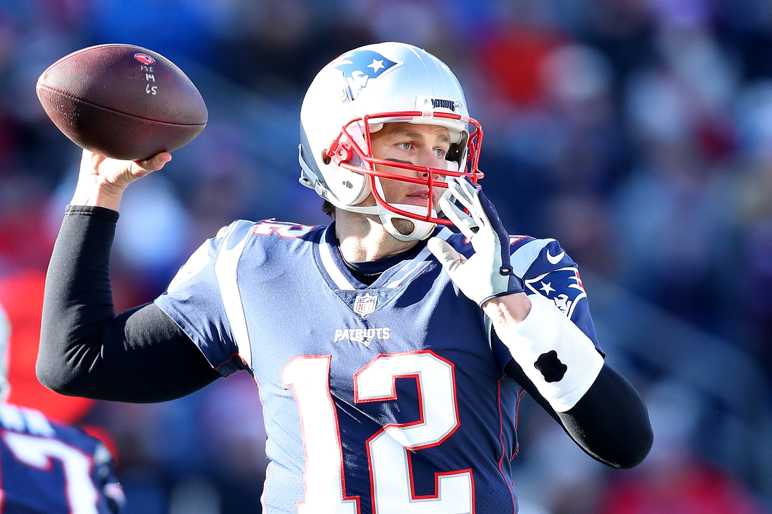 FOXBOROUGH, MASSACHUSETTS - DECEMBER 30: Tom Brady #12 of the New England Patriots makes a pass during the game against the New York Jets at Gillette Stadium on December 30, 2018 in Foxborough, Massachusetts. (Photo by Maddie Meyer/Getty Images) FOXBOROUGH, MASSACHUSETTS - DECEMBER 30: Tom Brady #12 of the New England Patriots makes a pass during the game against the New York Jets at Gillette Stadium on December 30, 2018 in Foxborough, Massachusetts. (Photo by Maddie Meyer/Getty Images)