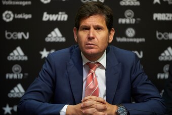 VALENCIA, SPAIN - MAY 23:  Valencia CF General Manager Mateu Alemany attends  the presentation of Valencia CF head coach Marcelino Garcia at Mestalla stadium on May 23, 2017 in Valencia, Spain.  (Photo by Manuel Queimadelos Alonso/Getty Images)