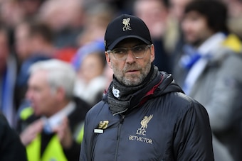 BRIGHTON, ENGLAND - JANUARY 12:  Jurgen Klopp, Manager of Liverpool looks on prior to the Premier League match between Brighton & Hove Albion and Liverpool FC at American Express Community Stadium on January 12, 2019 in Brighton, United Kingdom.  (Photo b