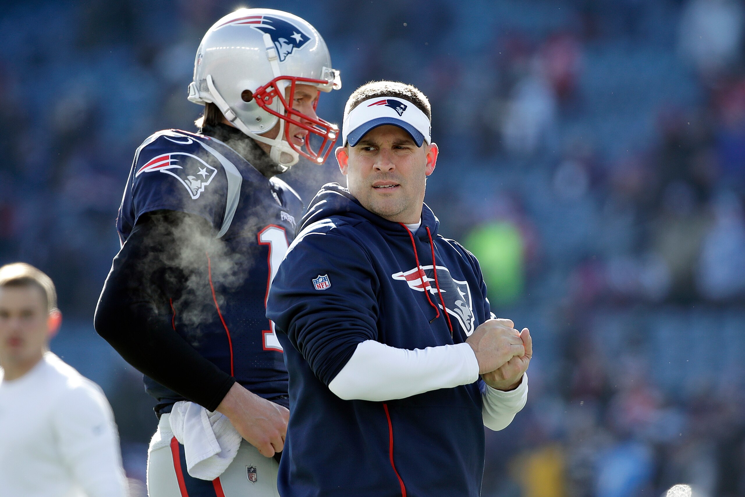 McDaniels' ability to maximize Brady's skills in varied game plans has won him admiration from both the five-time Super Bowl-winning quarterback and Bill Belichick. McDaniels' ability to maximize Brady's skills in varied game plans has won him admiration from both the five-time Super Bowl-winning quarterback and Bill Belichick.