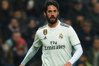 MADRID, SPAIN - JANUARY 19: Isco Alarcon of Real Madrid in action during the La Liga match between Real Madrid CF and Sevilla FC at Estadio Santiago Bernabeu on January 19, 2019 in Madrid, Spain. (Photo by Quality Sport Images/Getty Images)