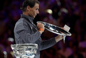 Rafael Nadal had to settle for runner-up status at the Australian Open.