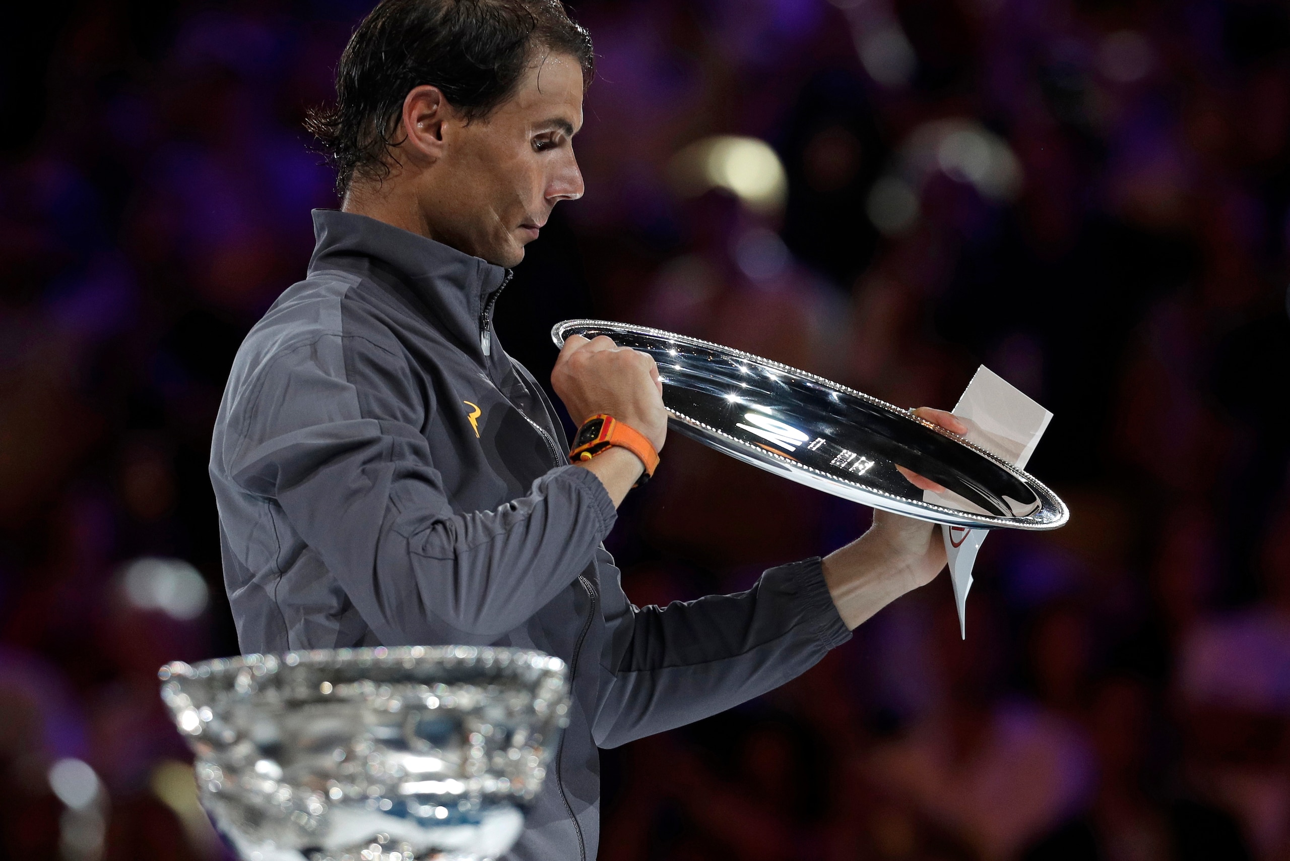 Rafael Nadal had to settle for runner-up status at the Australian Open.