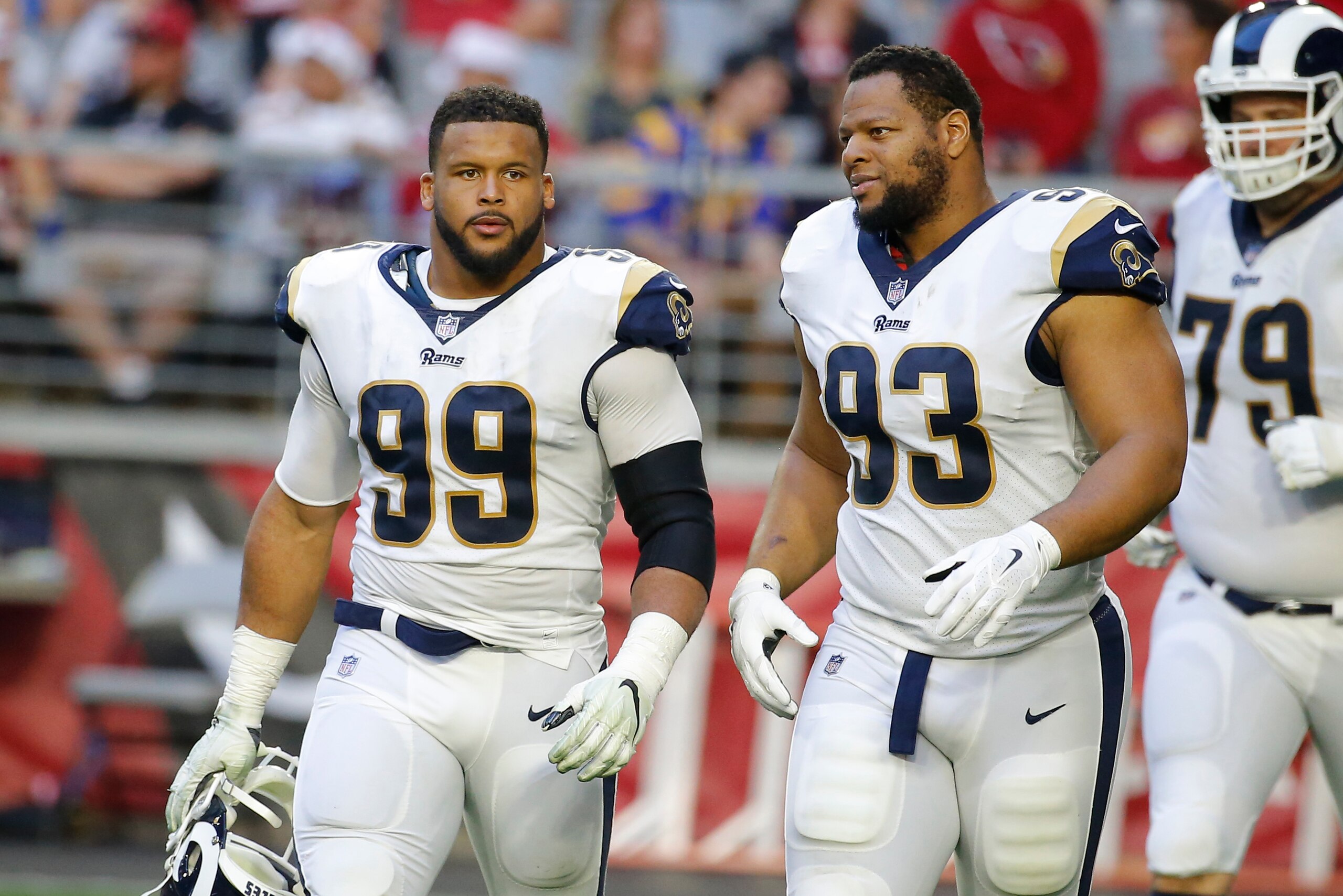 With Aaron Donald drawing the bulk of the attention from opposing coaches, Suh has been asked to provide enough pressure up the middle to allow Donald to rush off the edge. With Aaron Donald drawing the bulk of the attention from opposing coaches, Suh has been asked to provide enough pressure up the middle to allow Donald to rush off the edge.