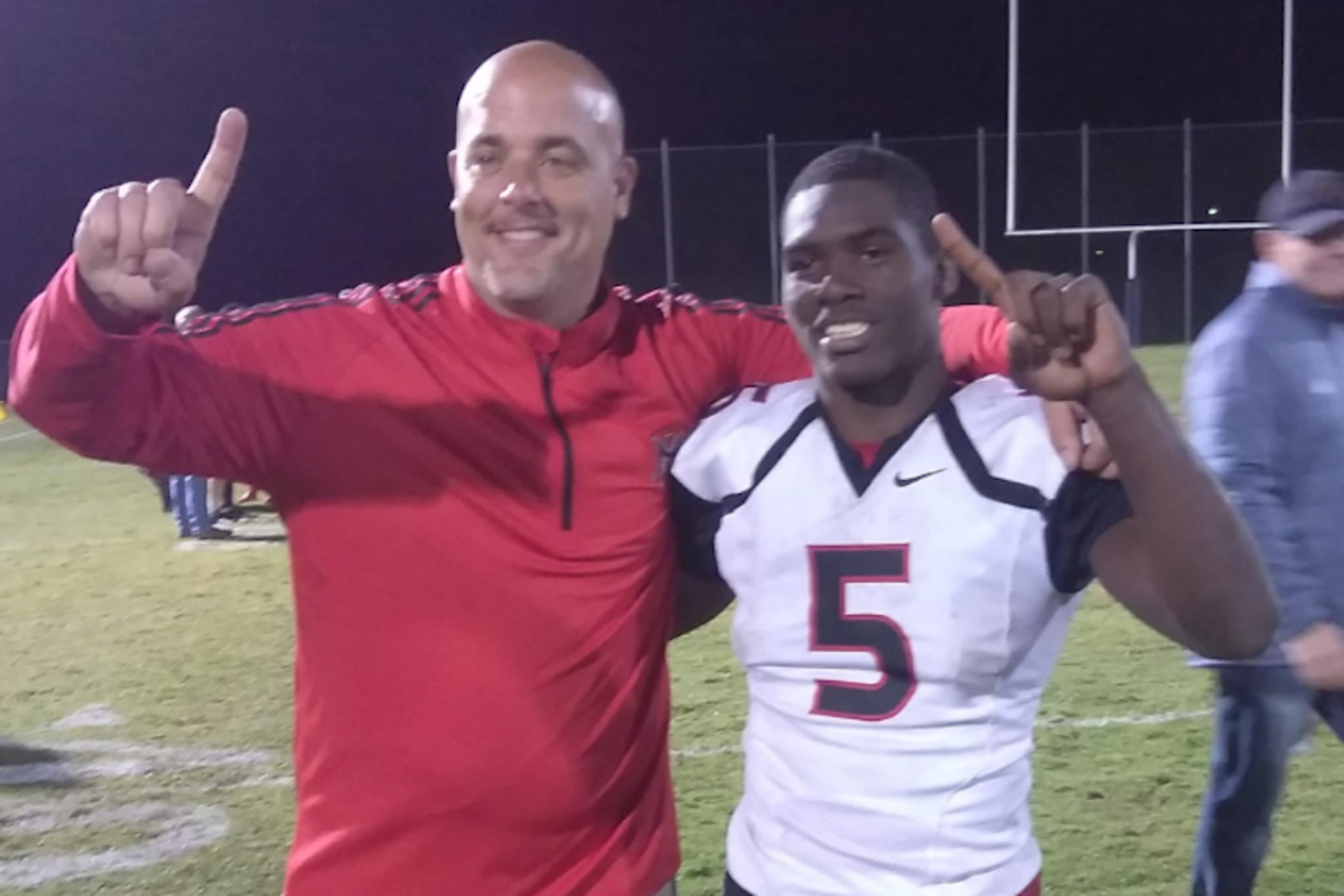 North Jackson defensive coordinator Joe Dan Gudger and Lee Witherspoon