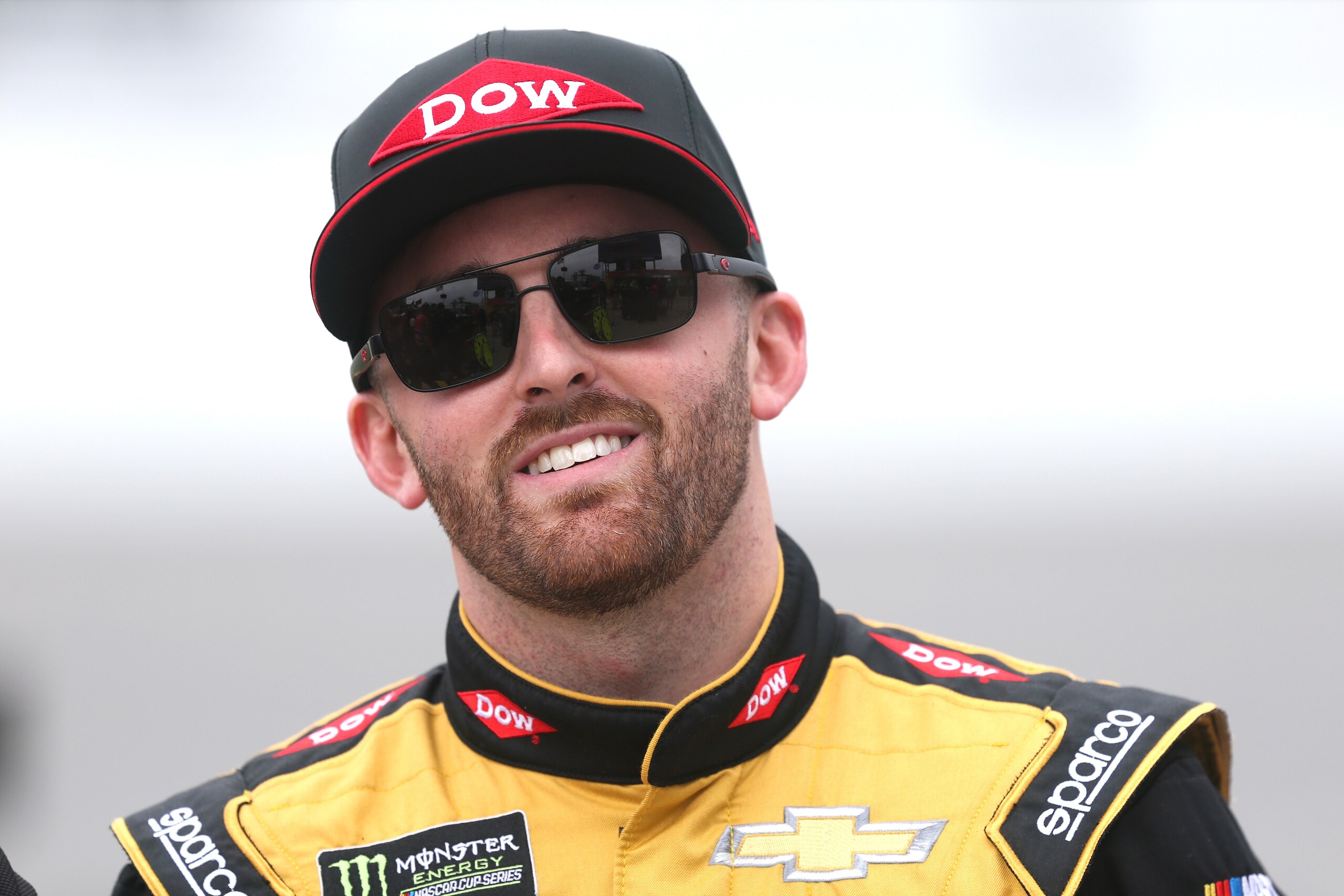 DAYTONA BEACH, FL - FEBRUARY 10:  Austin Dillon, driver of the #3 Dow Chevrolet, stands on the grid during qualifying for the Monster Energy NASCAR Cup Series 61st Annual Daytona 500 at Daytona International Speedway on February 10, 2019 in Daytona Beach,