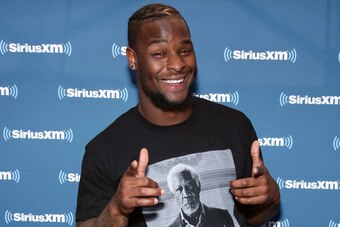 MINNEAPOLIS, MN - FEBRUARY 02:  Le'Veon Bell of the Pittsburgh Steelers attends SiriusXM at Super Bowl LII Radio Row at the Mall of America on February 2, 2018 in Bloomington, Minnesota.  (Photo by Cindy Ord/Getty Images for SiriusXM)