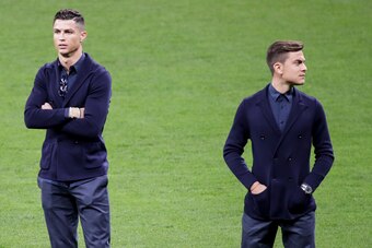 , SPAIN - FEBRUARY 19: (L-R) Cristiano Ronaldo of Juventus, Paulo Dybala of Juventus during the   Press Conference Juventus on February 19, 2019 (Photo by David S. Bustamante/Soccrates/Getty Images)