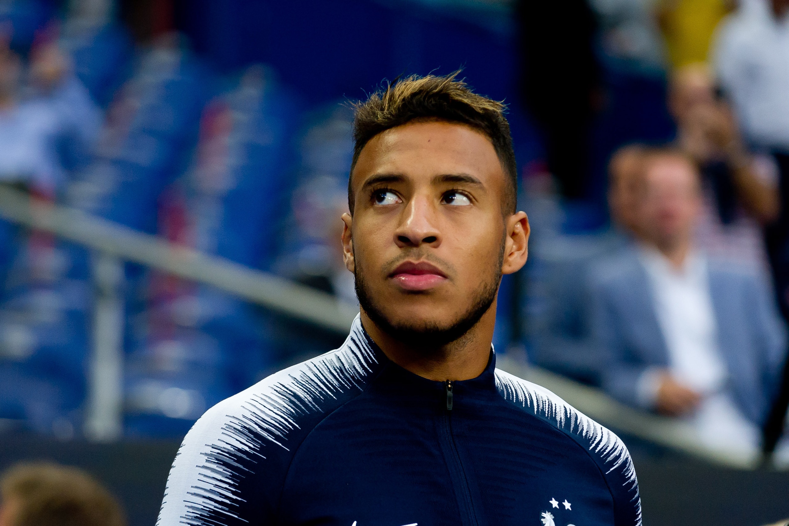 PARIS, FRANCE - SEPTEMBER 09: Corentin Tolisso of France looks on during the UEFA Nations League A group one match between France and Netherlands at Stade de France on September 9, 2018 in Paris, France. (Photo by TF-Images/Getty Images)