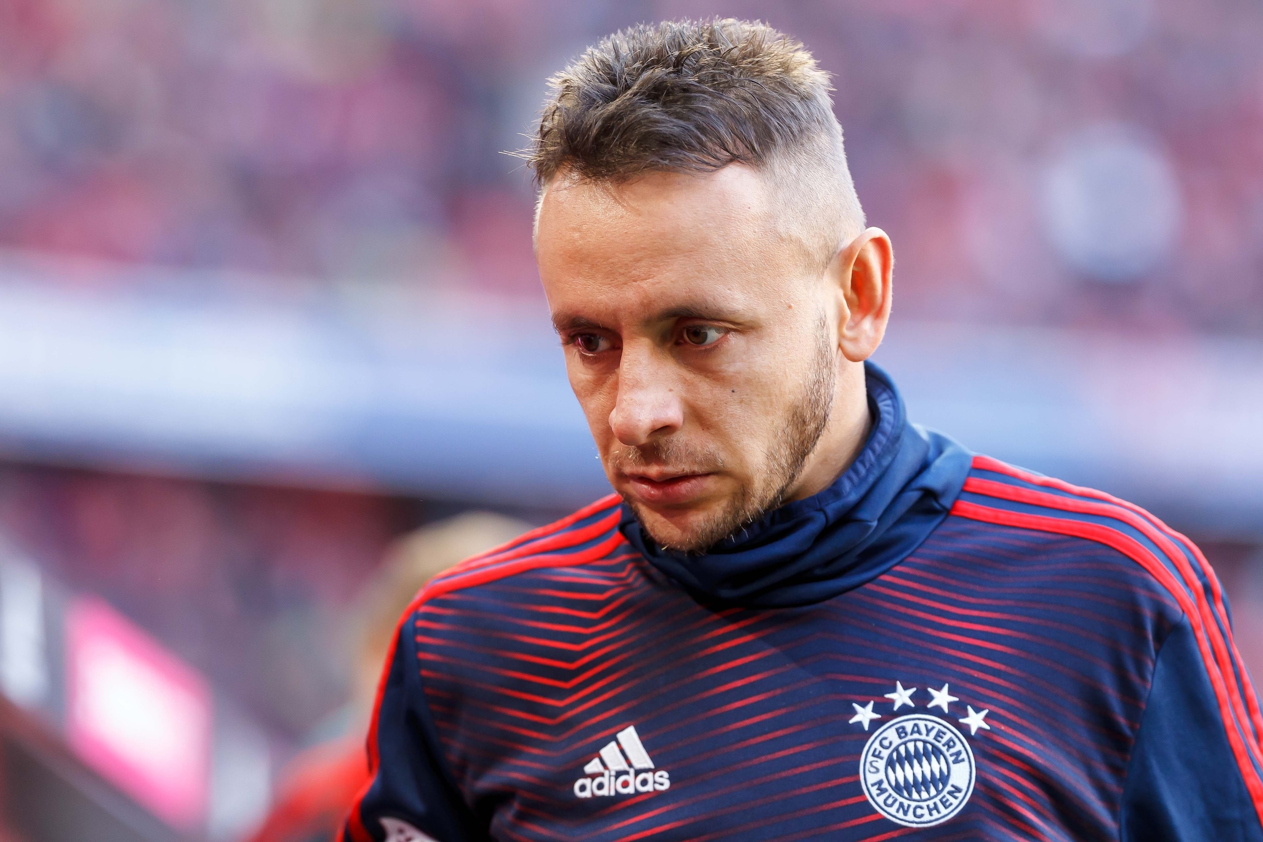 MUENCHEN, GERMANY - FEBRUARY 23: Rafinha of Bayern Muenchen looks on during the Bundesliga match between FC Bayern Muenchen and Hertha BSC at Allianz-Arena on February 23, 2019 in Muenchen, Germany. (Photo by TF-Images/Getty Images)