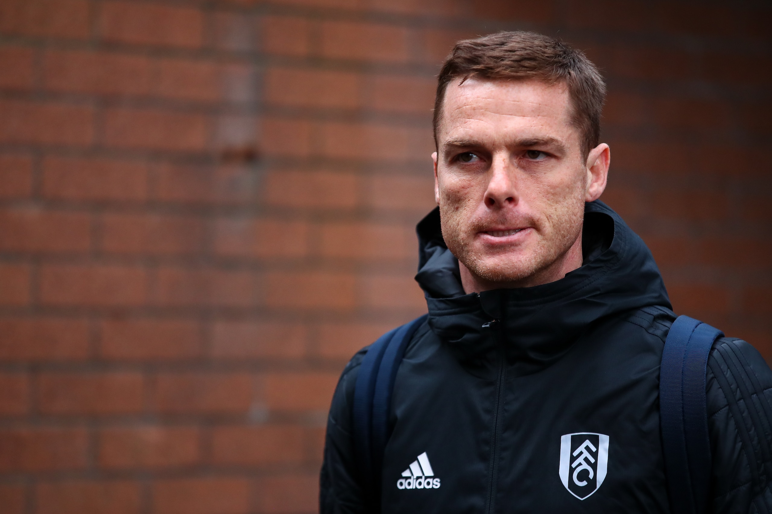 BURNLEY, ENGLAND - JANUARY 12: Scott Parker the assistant head coach / manager of Fulham prior to the Premier League match between Burnley FC and Fulham FC at Turf Moor on January 12, 2019 in Burnley, United Kingdom. (Photo by Robbie Jay Barratt - AMA/Ge BURNLEY, ENGLAND - JANUARY 12: Scott Parker the assistant head coach / manager of Fulham prior to the Premier League match between Burnley FC and Fulham FC at Turf Moor on January 12, 2019 in Burnley, United Kingdom. (Photo by Robbie Jay Barratt - AMA/Ge