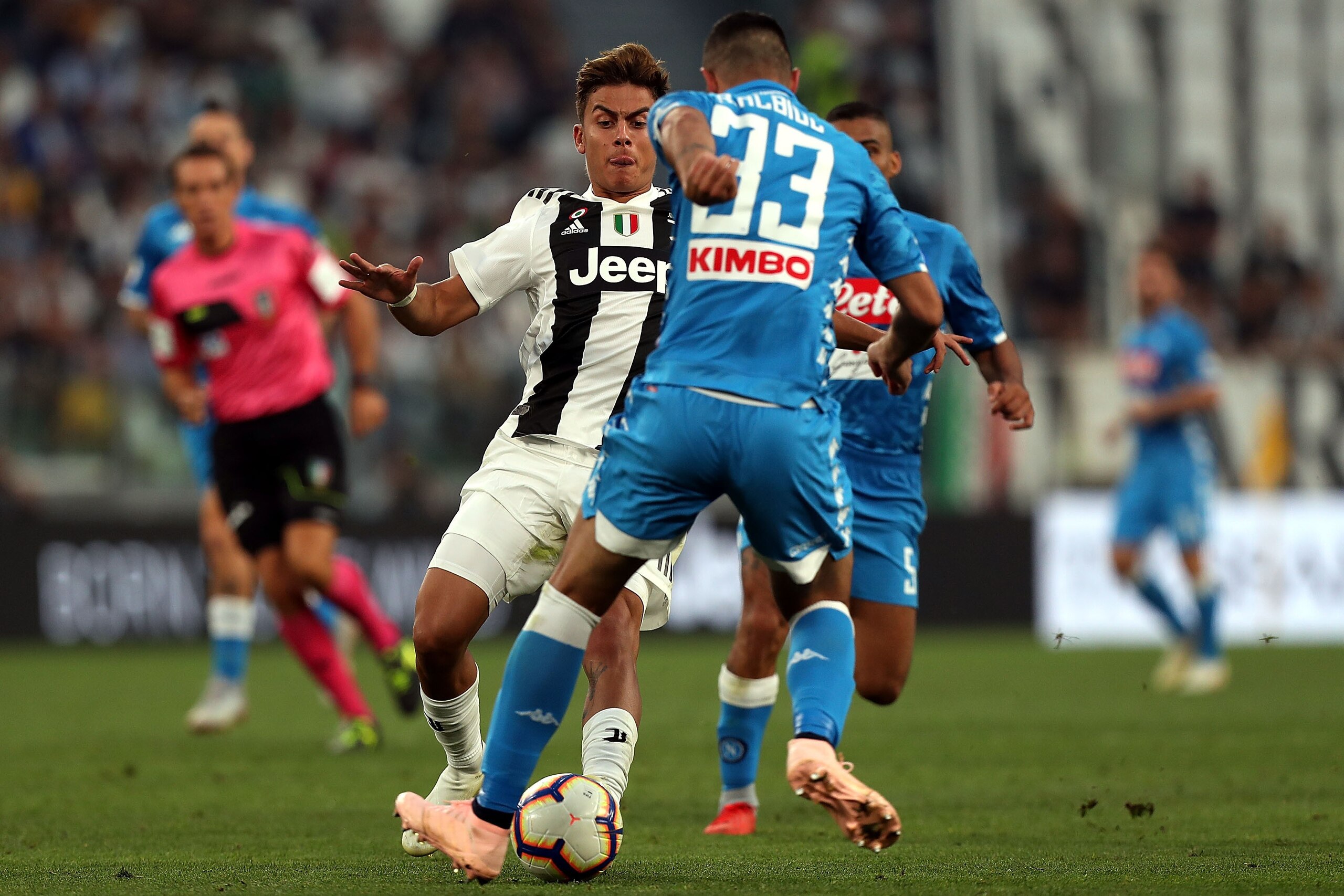 TURIN, ITALY - SEPTEMBER 29: Paulo Dybala of Juventus in action during the Srie A match between Juventus and SSC Napoli at Allianz Stadium on September 29, 2018 in Turin, Italy. (Photo by Gabriele Maltinti/Getty Images ) TURIN, ITALY - SEPTEMBER 29: Paulo Dybala of Juventus in action during the Srie A match between Juventus and SSC Napoli at Allianz Stadium on September 29, 2018 in Turin, Italy. (Photo by Gabriele Maltinti/Getty Images )