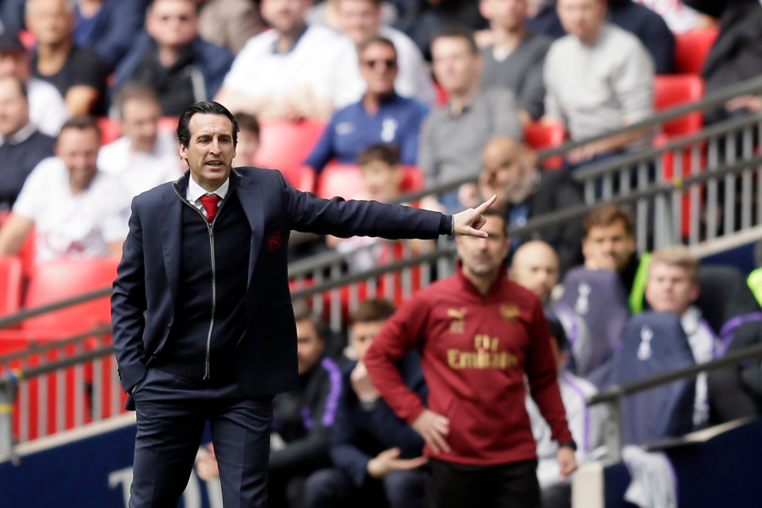 Emery didn't blame Aubameyang for the dropped points vs. Spurs.