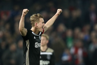 Matthijs de Ligt of Ajax during the Dutch Toto KNVB Cup semi final match between Feyenoord Rotterdam and Ajax Amsterdam at the Kuip on February 27, 2019 in Rotterdam, The Netherlands(Photo by VI Images via Getty Images)