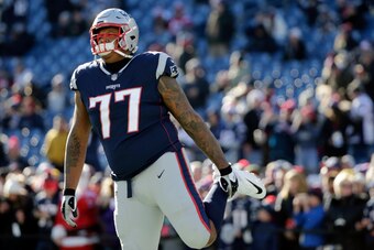 Trent Brown, draft-trade throw-in turned Super Bowl starter.