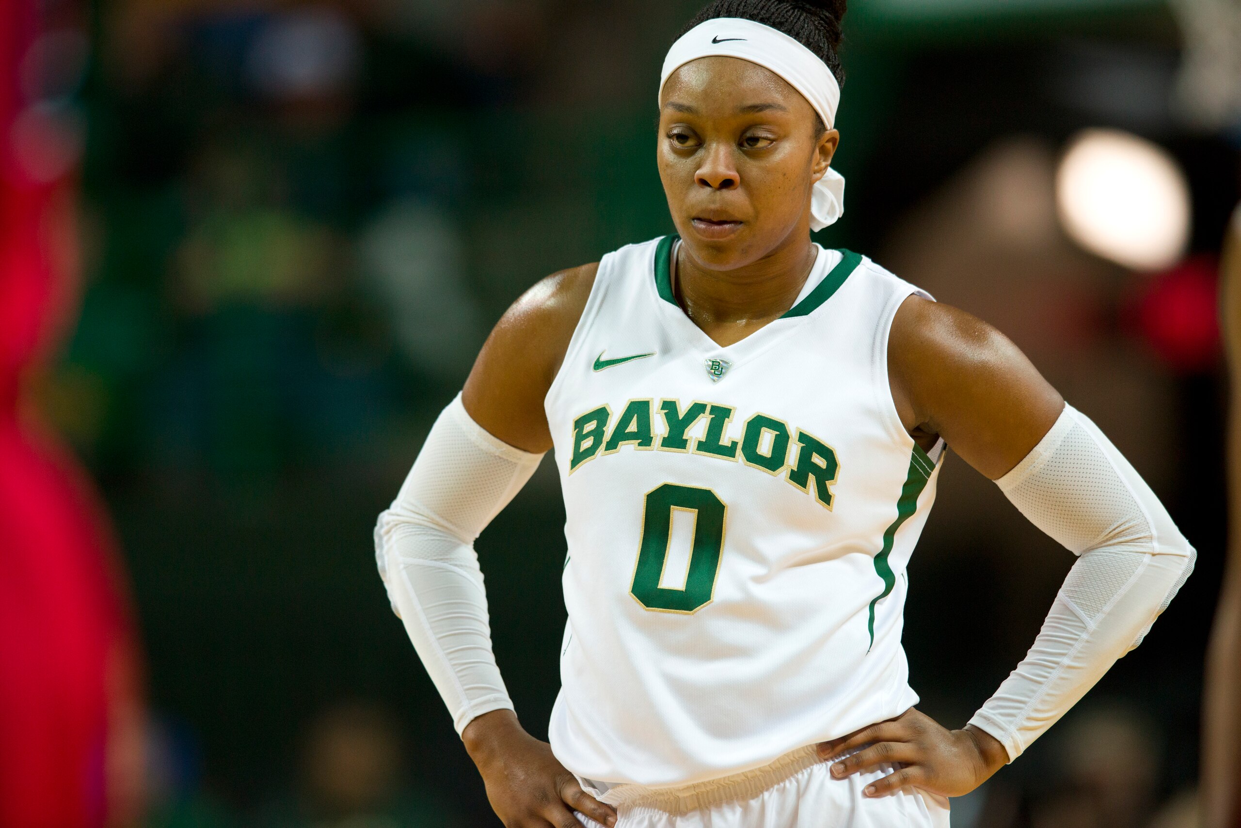 WACO, TX - DECEMBER 18: Odyssey Sims #0 of the Baylor Bears looks on against the Mississippi Lady Rebels on December 18, 2013 at the Ferrell Center in Waco, Texas.  (Photo by Cooper Neill/Getty Images)