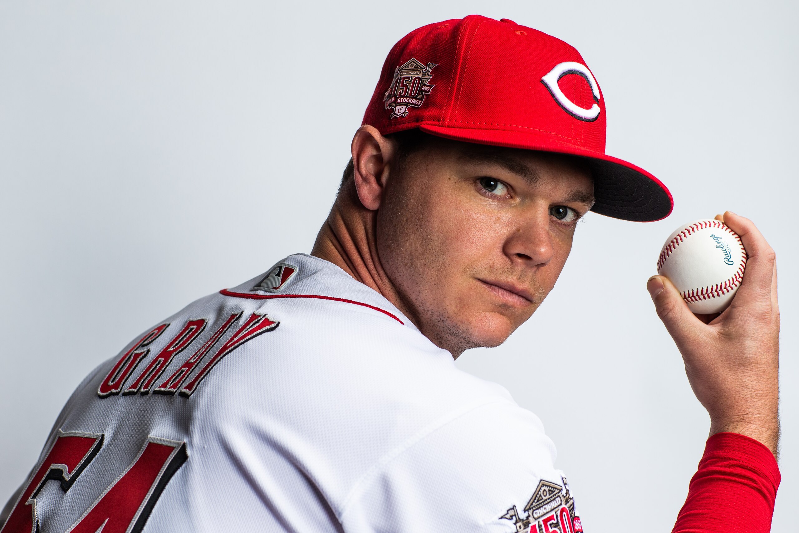 GOODYEAR, AZ - FEBRUARY 19:  Sonny Gray #54 of the Cincinnati Reds poses for a portrait at the Cincinnati Reds Player Development Complex  on February 19, 2019 in Goodyear, Arizona. (Photo by Rob Tringali/Getty Images)r caption here>> on February 19, 2019