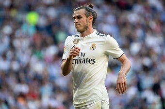 MADRID, SPAIN - MARCH 16: Gareth Bale of Real Madrid looks on during the La Liga match between Real Madrid CF and RC Celta de Vigo at Estadio Santiago Bernabeu on March 16, 2019 in Madrid, Spain. (Photo by TF-Images/Getty Images)