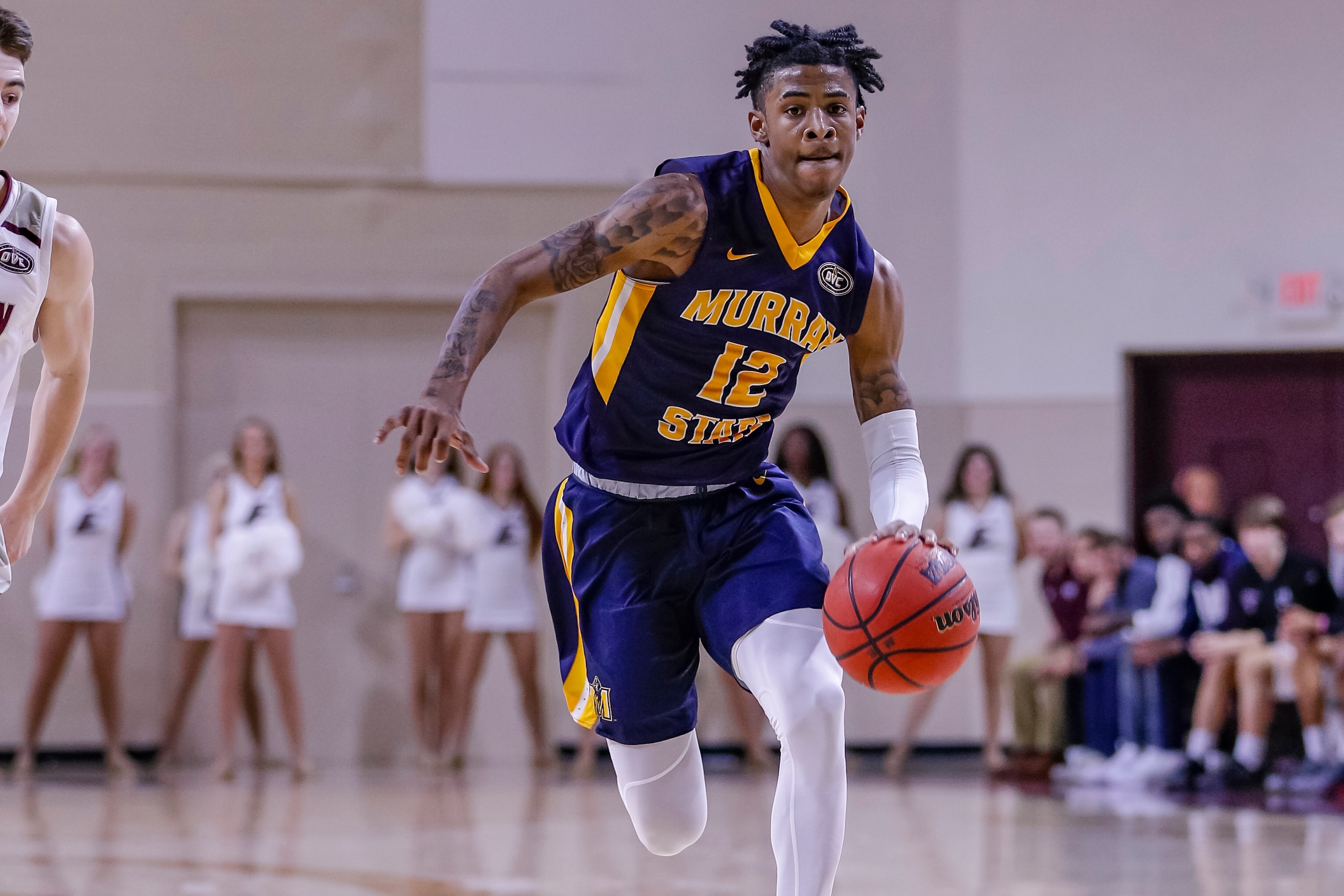 RICHMOND, KY - FEBRUARY 16: Ja Morant #12 of the Murray State Racers brings the ball up court during the game against the Eastern Kentucky Colonels at CFSB Center on February 16, 2019 in Murray, Kentucky. (Photo by Michael Hickey/Getty Images)