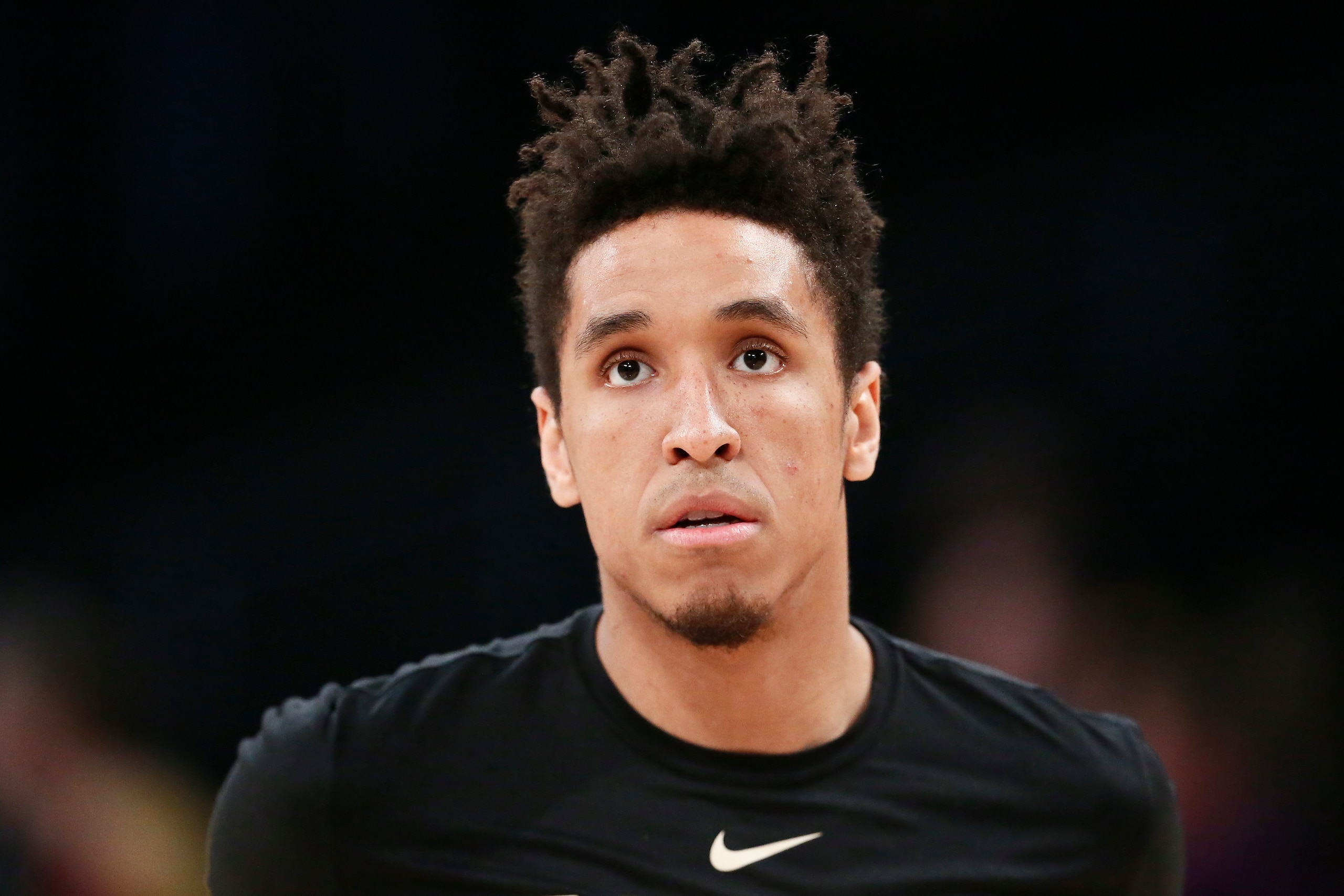 LOS ANGELES, CA - MARCH 1: Malcolm Brogdon #13 of the Milwaukee Bucks looks on before the game on March 1 2019 at STAPLES Center in Los Angeles, California. NOTE TO USER: User expressly acknowledges and agrees that, by downloading and/or using this Photog