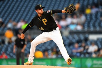 PITTSBURGH, PA - SEPTEMBER 04:  Joe Musgrove #59 of the Pittsburgh Pirates pitches during the game against the Cincinnati Reds at PNC Park on September 4, 2018 in Pittsburgh, Pennsylvania. (Photo by Joe Sargent/Getty Images)