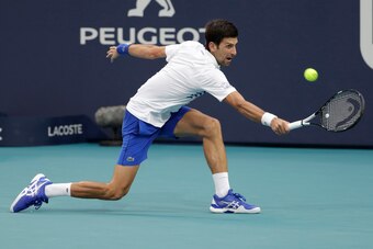 Djokovic was reportedly unhappy with conditions on court during the opening set.