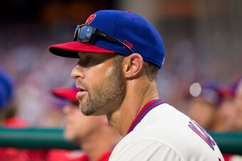 PHILADELPHIA, PA - MARCH 30: Manager Gabe Kapler #19 of the Philadelphia Phillies looks on against the Atlanta Braves at Citizens Bank Park on March 30, 2019 in Philadelphia, Pennsylvania. (Photo by Mitchell Leff/Getty Images)