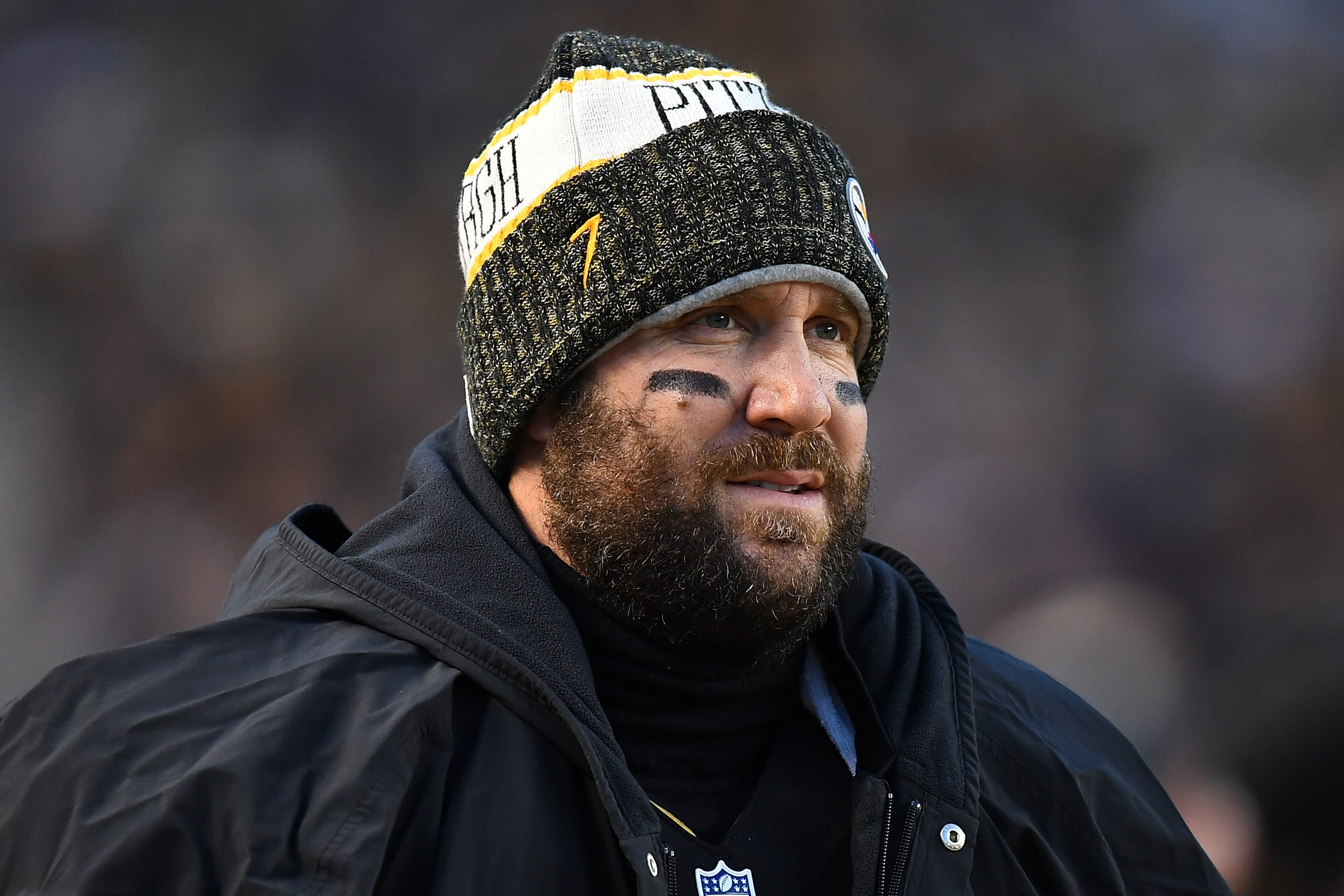 PITTSBURGH, PA - DECEMBER 30: Ben Roethlisberger #7 of the Pittsburgh Steelers looks on during the game against the Cincinnati Bengals at Heinz Field on December 30, 2018 in Pittsburgh, Pennsylvania. (Photo by Joe Sargent/Getty Images) PITTSBURGH, PA - DECEMBER 30: Ben Roethlisberger #7 of the Pittsburgh Steelers looks on during the game against the Cincinnati Bengals at Heinz Field on December 30, 2018 in Pittsburgh, Pennsylvania. (Photo by Joe Sargent/Getty Images)
